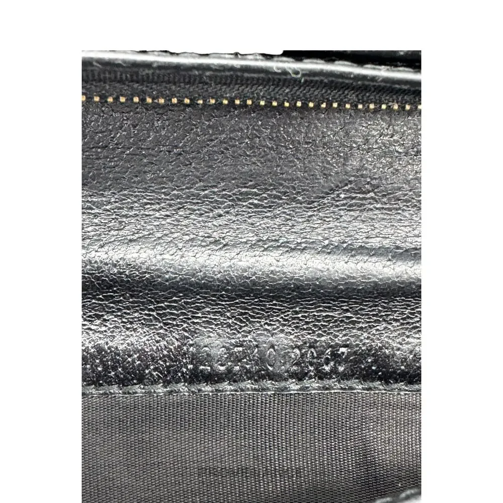 🔴 Gucci GG Marmont Long Wallet - Black Leather